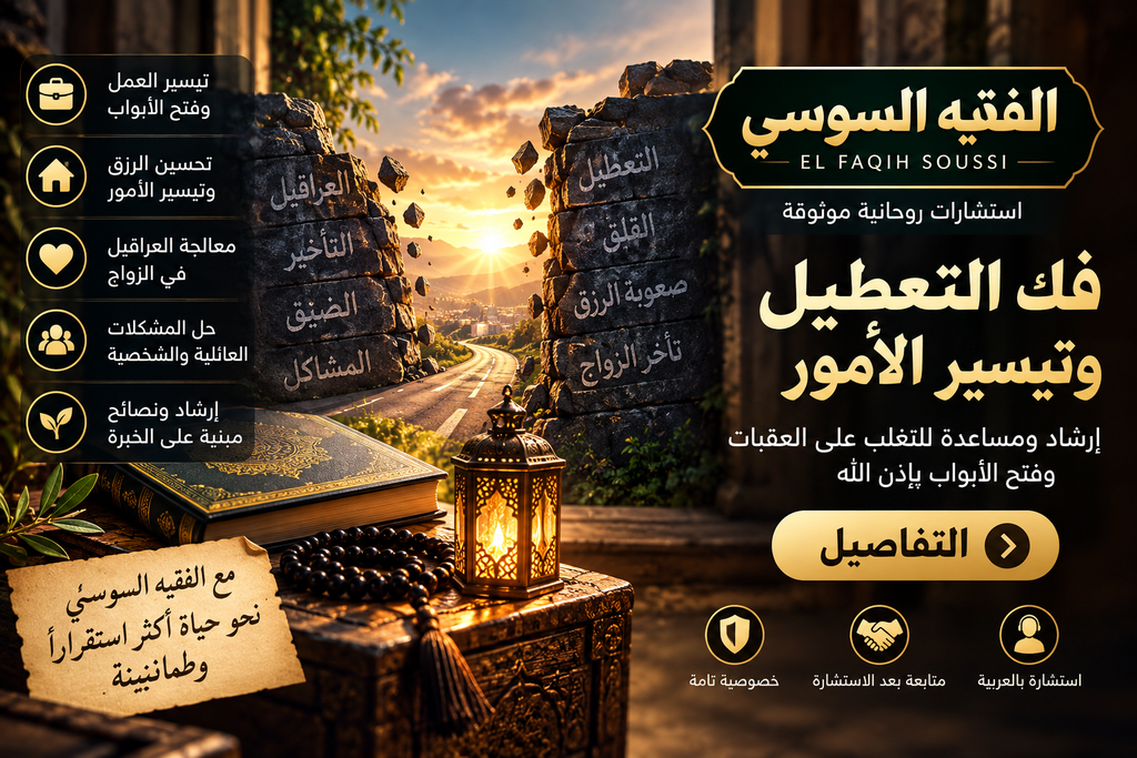 فك التعطيل وتيسير الأمور مع الفقيه السوسي